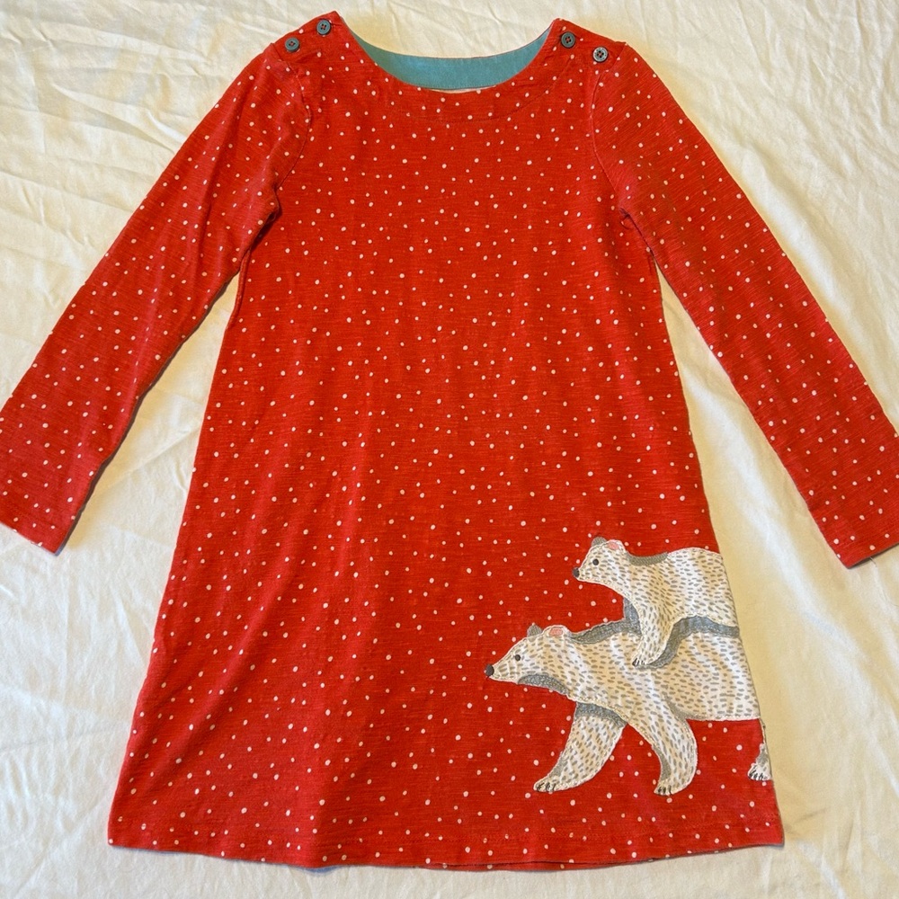 Polka Dot Polar Bear Dress